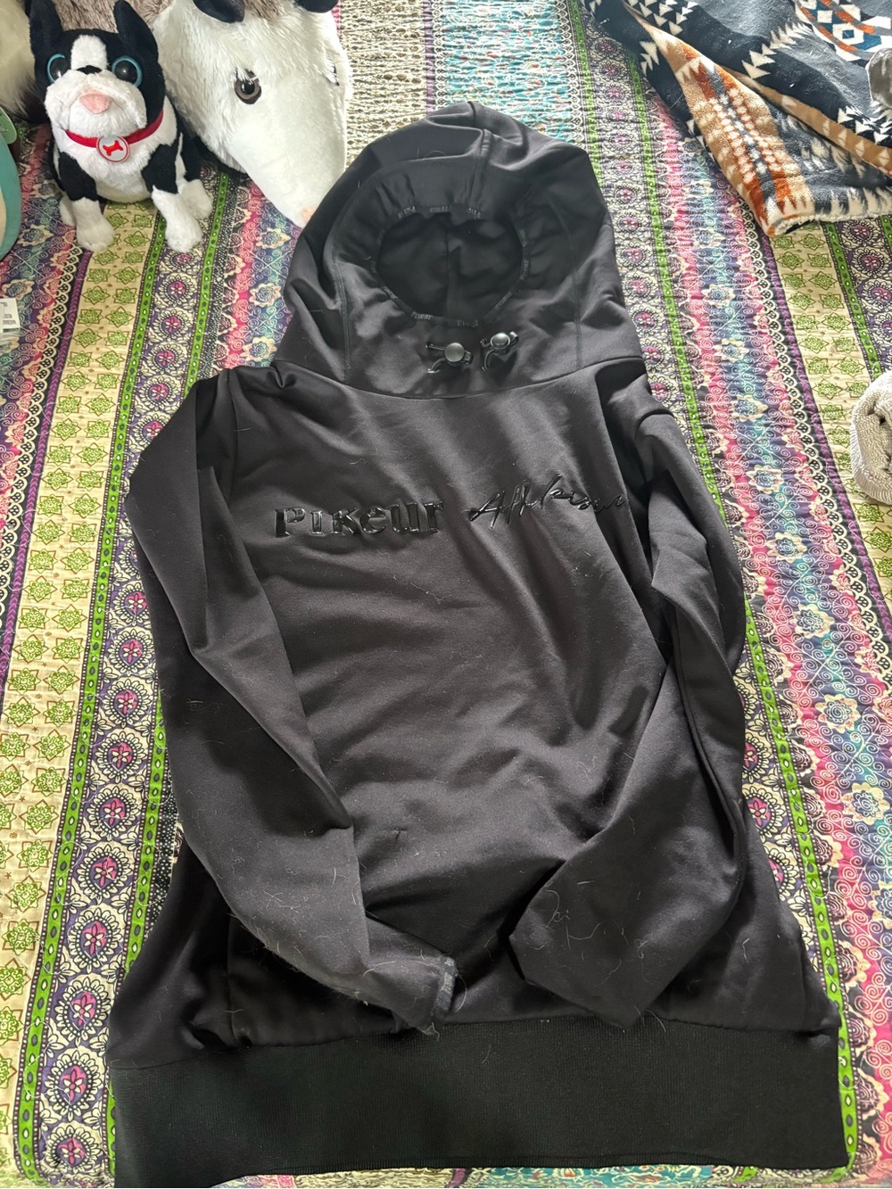 Black Pikeur Hooded Sweatshirt
